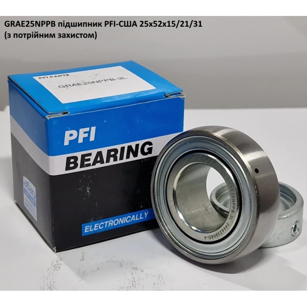GRAE25NPPB підшипник PFI-США 25х52х15/21/31 (з потрійним захистом)