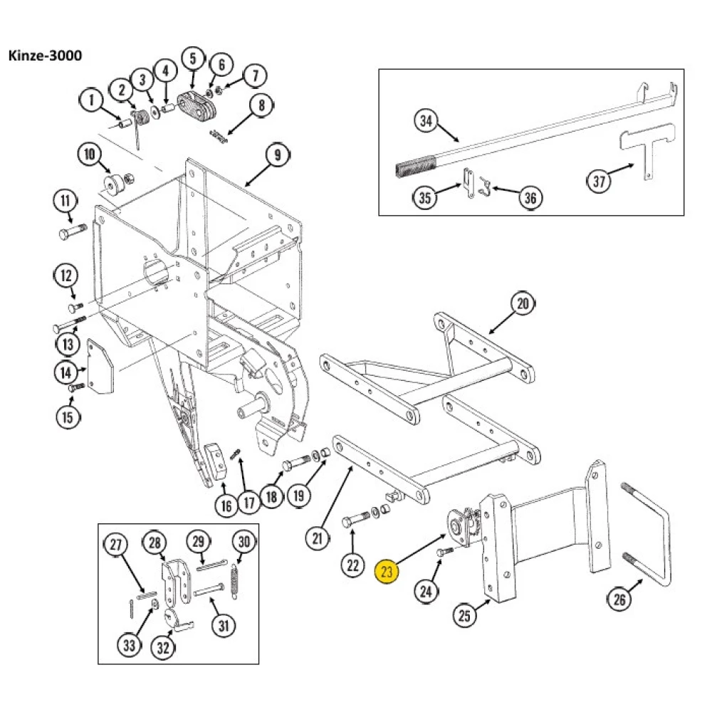 Звездочка z-19 с подшипником Kinze AH133868, P133868, GA1720