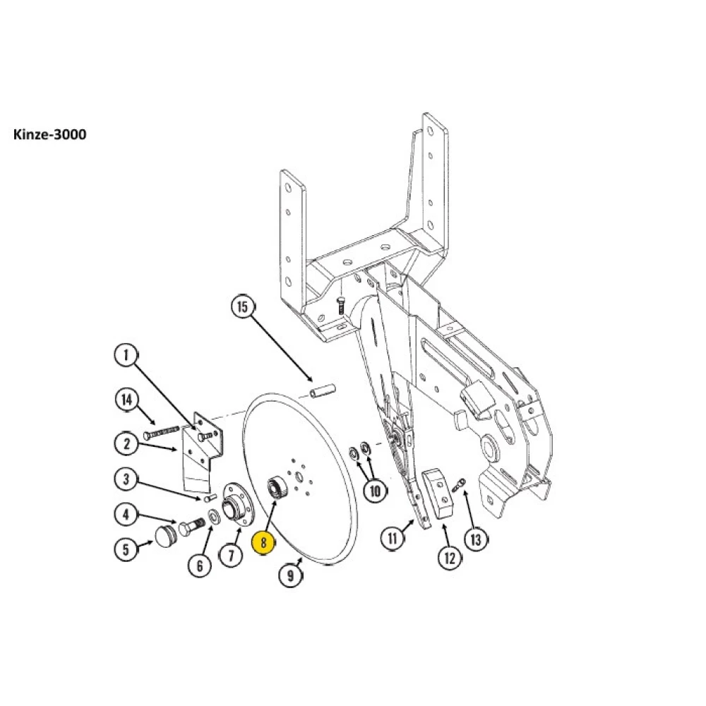 Подшипник Kinze GA2014 852270 AA21480 аналог 204 PY3