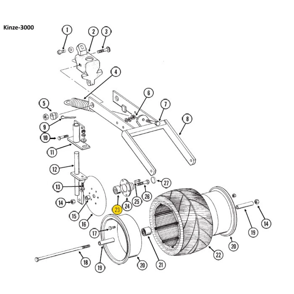 Подшипник Kinze GA2014 852270 AA21480 аналог 204 PY3