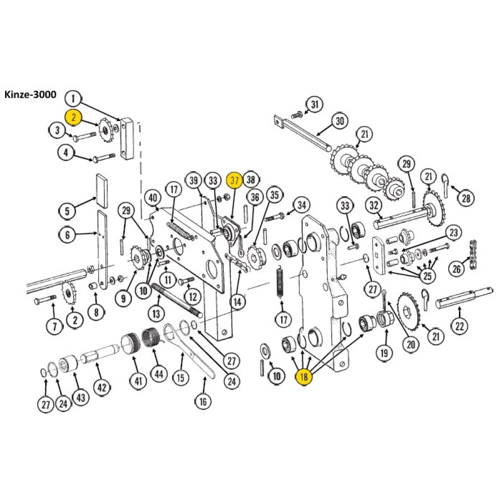 Подшипник Kinze GA5116 аналог 205KRR2