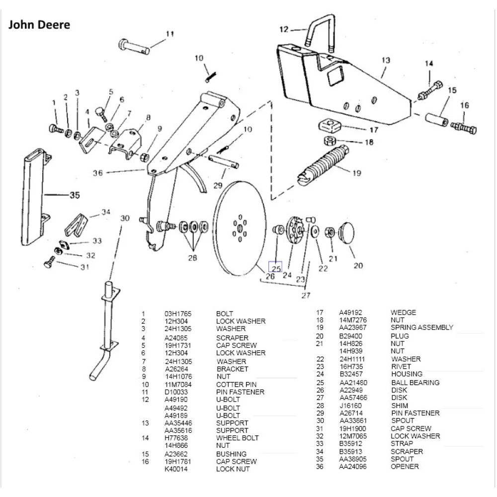 Подшипника AA21480 John Deere аналог 204PY3