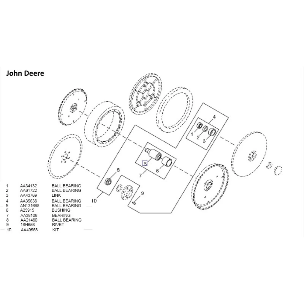 Подшипника AA34132 John Deere