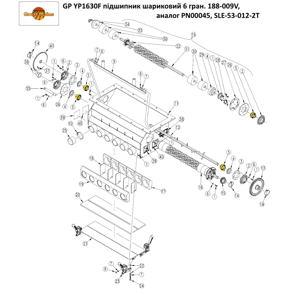 Підшипник 188-009V Great Plains аналог SLE 53012-2T