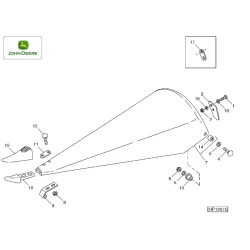 Носок стебледелителя John Deere H204080 Носок стебледелителя John Deere H204080