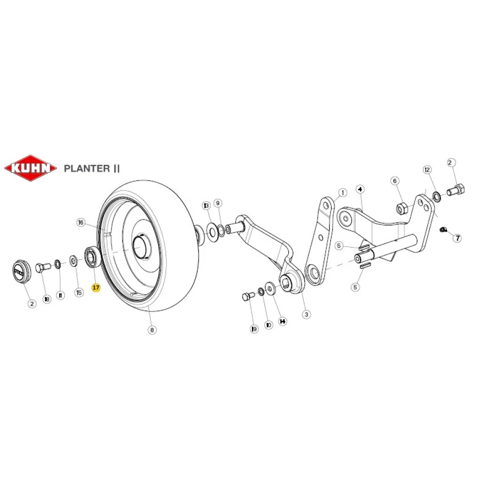 Подшипник  к сеялке Kuhn 81002050 6204-2RS KINEX - Словаччина
