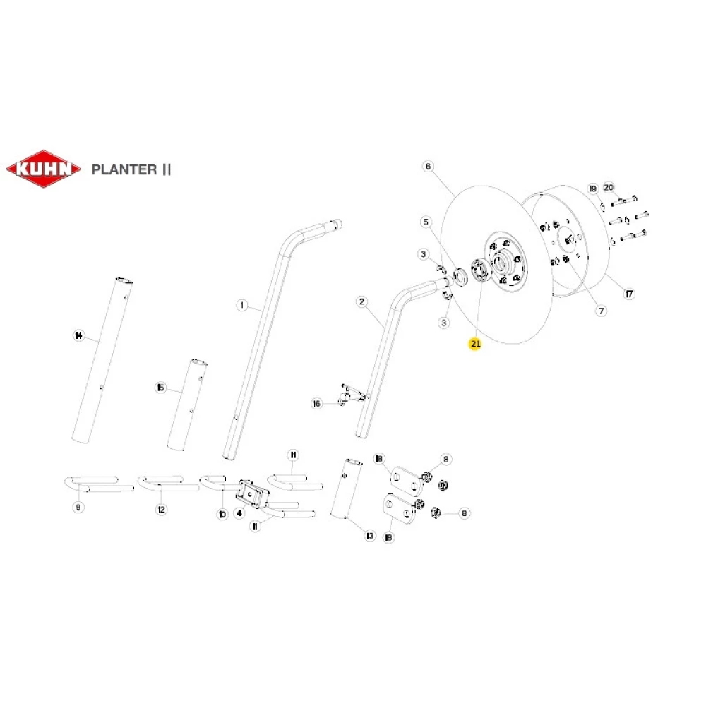 Подшипник  к сеялке Kuhn 81002050 6204-2RS KINEX - Словаччина