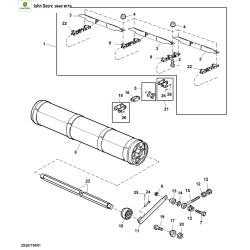 Цепь наклонной камеры на John Deere 9640WTS, 9660WTS, 9680WTS, T560-670, W560-650, AZ102573