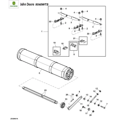 Цепь наклонной камеры на John Deere 9540WTS, 9560WTS, 9580WTS, AZ102574