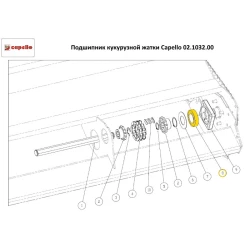 Підшипник 1726209 Capello Quasar, 02.1032.00