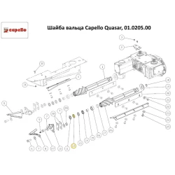 Шайба вальца Capello Quasar, 01.0205.00
