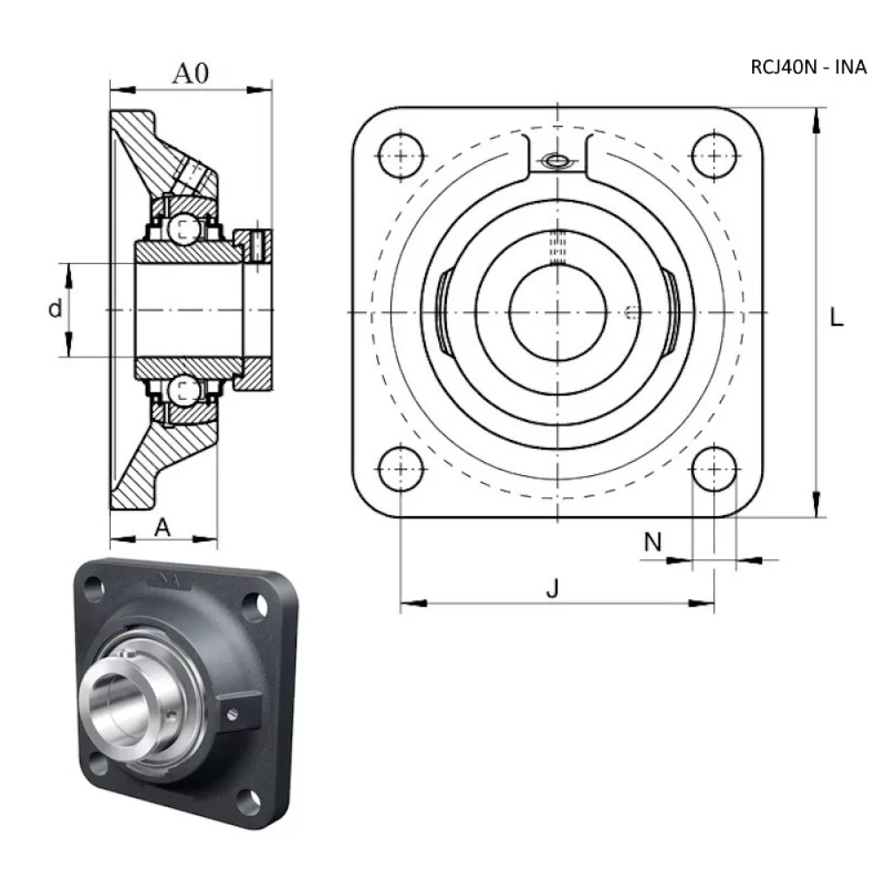 Подшипник John Deere AL13370 аналог RCJ40 INA