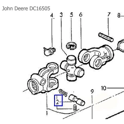 Гук карданного вала John Deere DC16505 Гук карданного вала John Deere DC16505