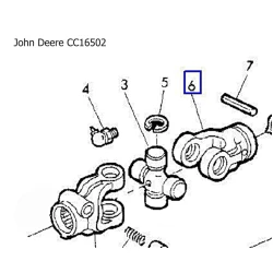 Гук карданного вала John Deere CC16502 Гук карданного вала John Deere CC16502