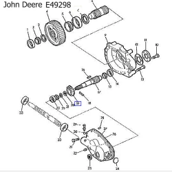 Шестерня редуктора пресс-подборщик John Deere E49298 Шестерня редуктора пресс-подборщик John Deere E49298