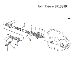Ущільнення вала John Deere BP13899 Ущільнення вала John Deere BP13899