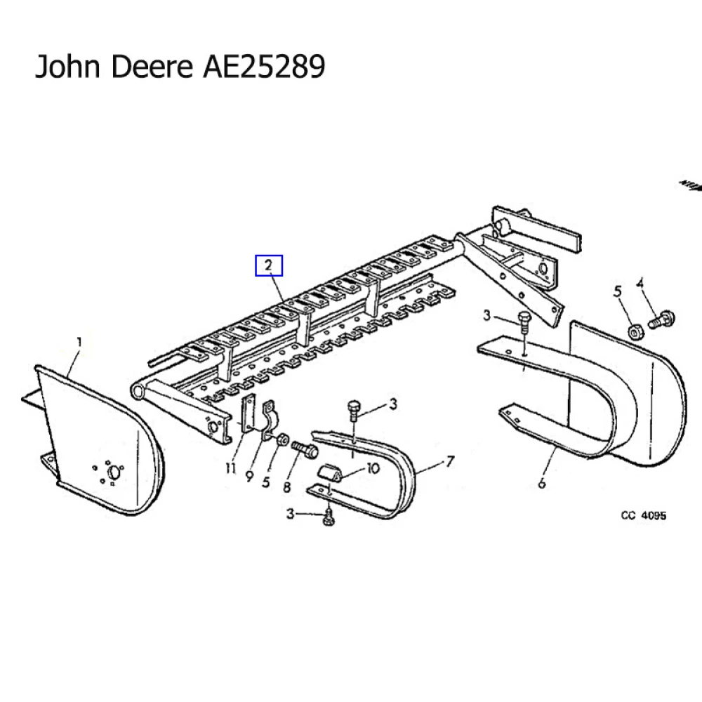 Рамка підбірника John Deere AE25289