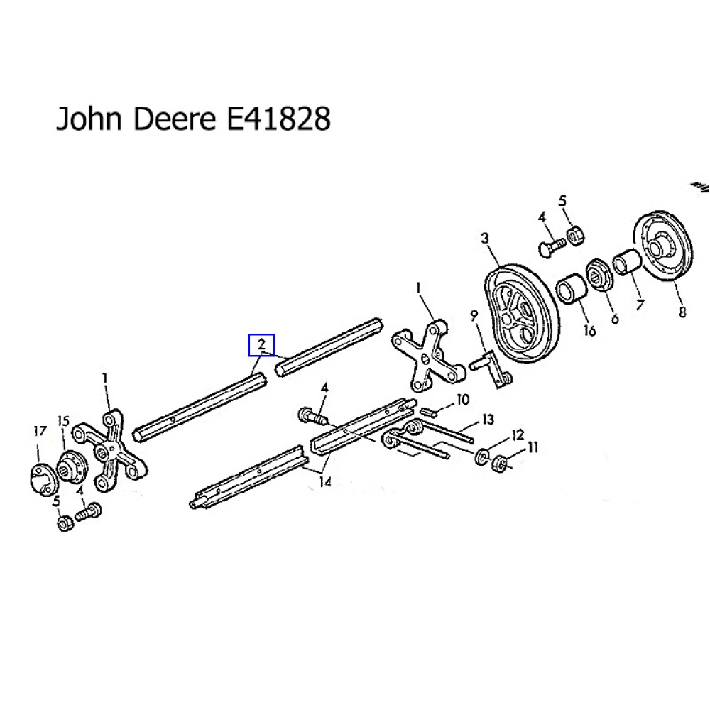 Вал підбірника John Deere E41828