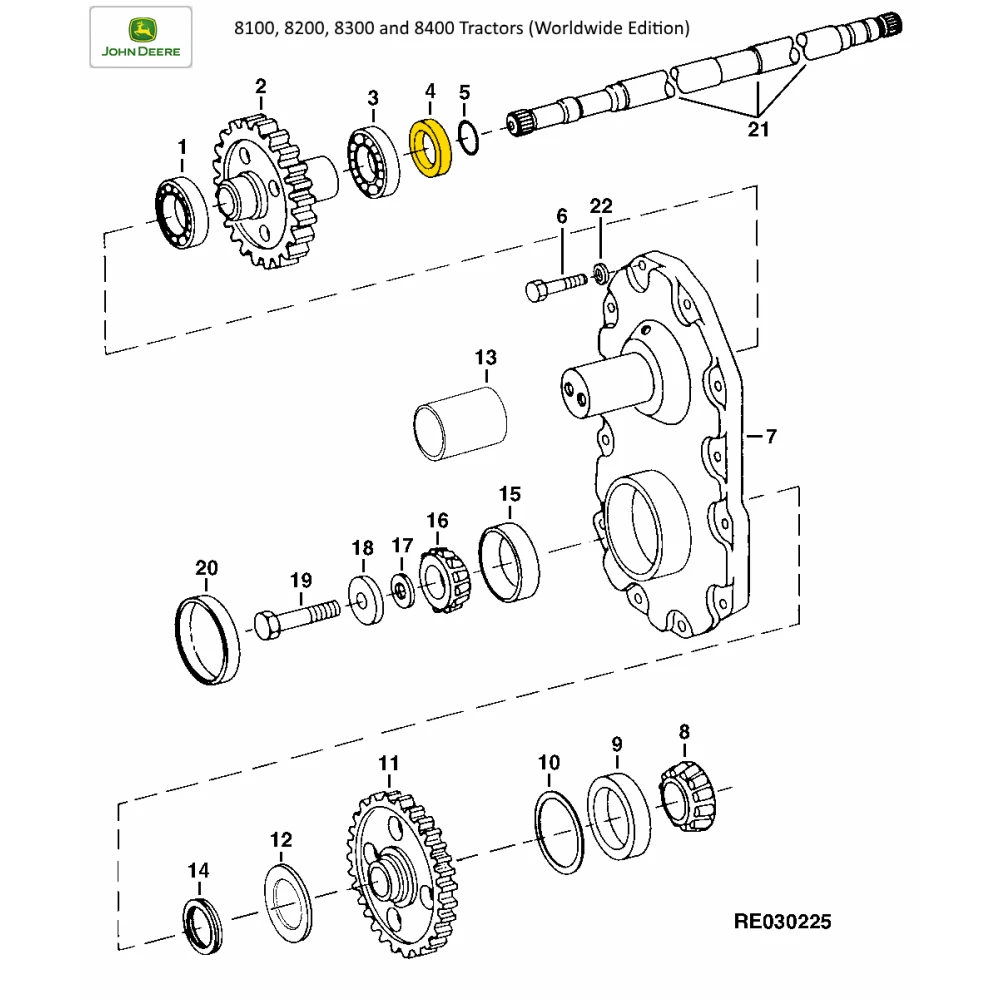Манжета RE49315 58,725 X 85,776 X 11,887 (RE300810/CR23169), JD