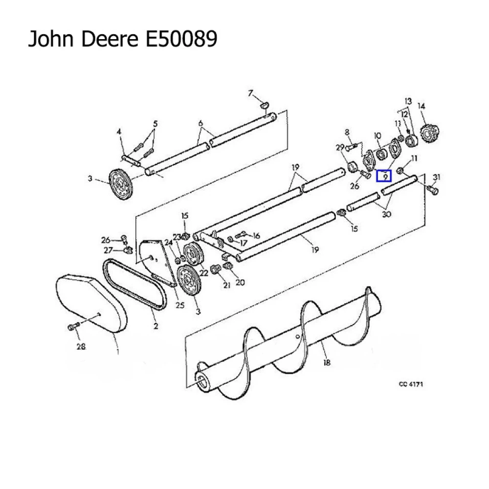 Фланець John Deere E50089