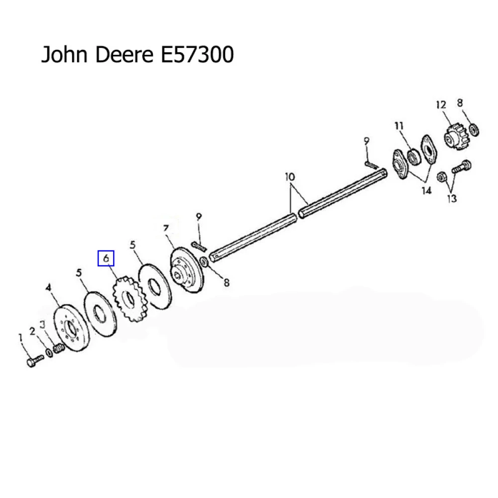 Зірочка John Deere E57300