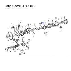 Звездочка Z-14 John Deere DC17308 Звездочка Z-14 John Deere DC17308