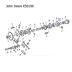 Втулка шестерні John Deere E50100 Втулка шестерні John Deere E50100