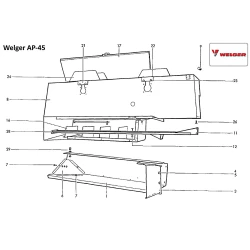 Кожух прес-підбірника Welger AP-45, 1119.31.01.02 Кожух прес-підбірника Welger AP-45, 1119.31.01.02