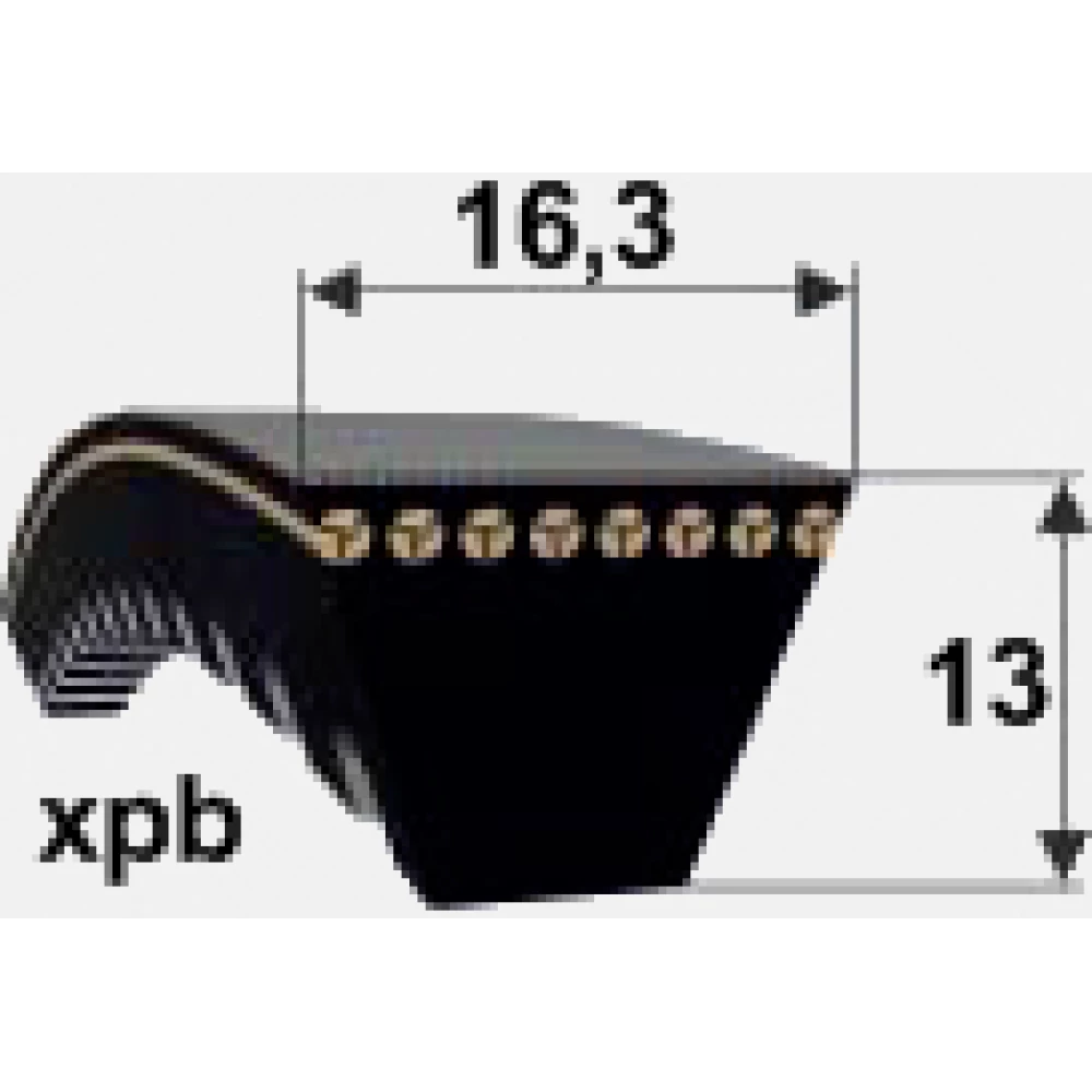 Ремінь зубчастий XPB