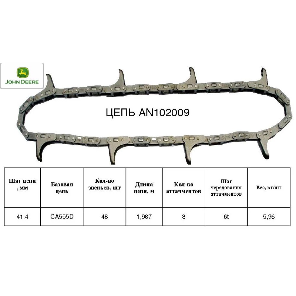 Цепь мысовая John Deere AN102009