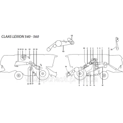 Ремни на комбайн Claas Lexion-560