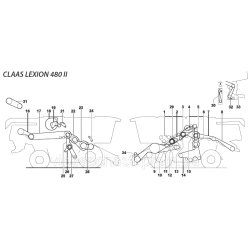 Ремені на комбайн Claas Lexion-480 II Ремені на комбайн Claas Lexion-480 II