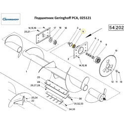 Подшипник Geringhoff PCA, 025121 Подшипник Geringhoff PCA, 025121
