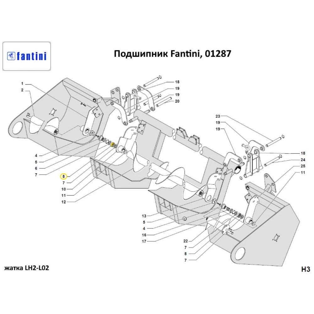 Підшипник Fantini, 01287