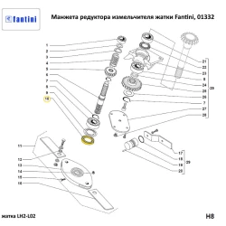 Манжета 30x62x7 мм армированная редуктора измельчителя жатки Fantini, 01332 Манжета 30x62x7 мм армированная редуктора измельчителя жатки Fantini, 01332