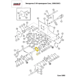 Зірочка Z-24 приводна Case, 1306156C1 Зірочка Z-24 приводна Case, 1306156C1