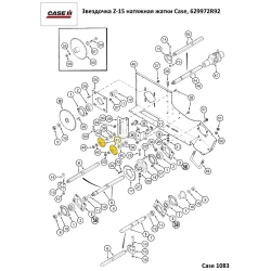 Зірочка Z-15 натяжна кукурудзяної жатки Case, 629972R92 Зірочка Z-15 натяжна кукурудзяної жатки Case, 629972R92