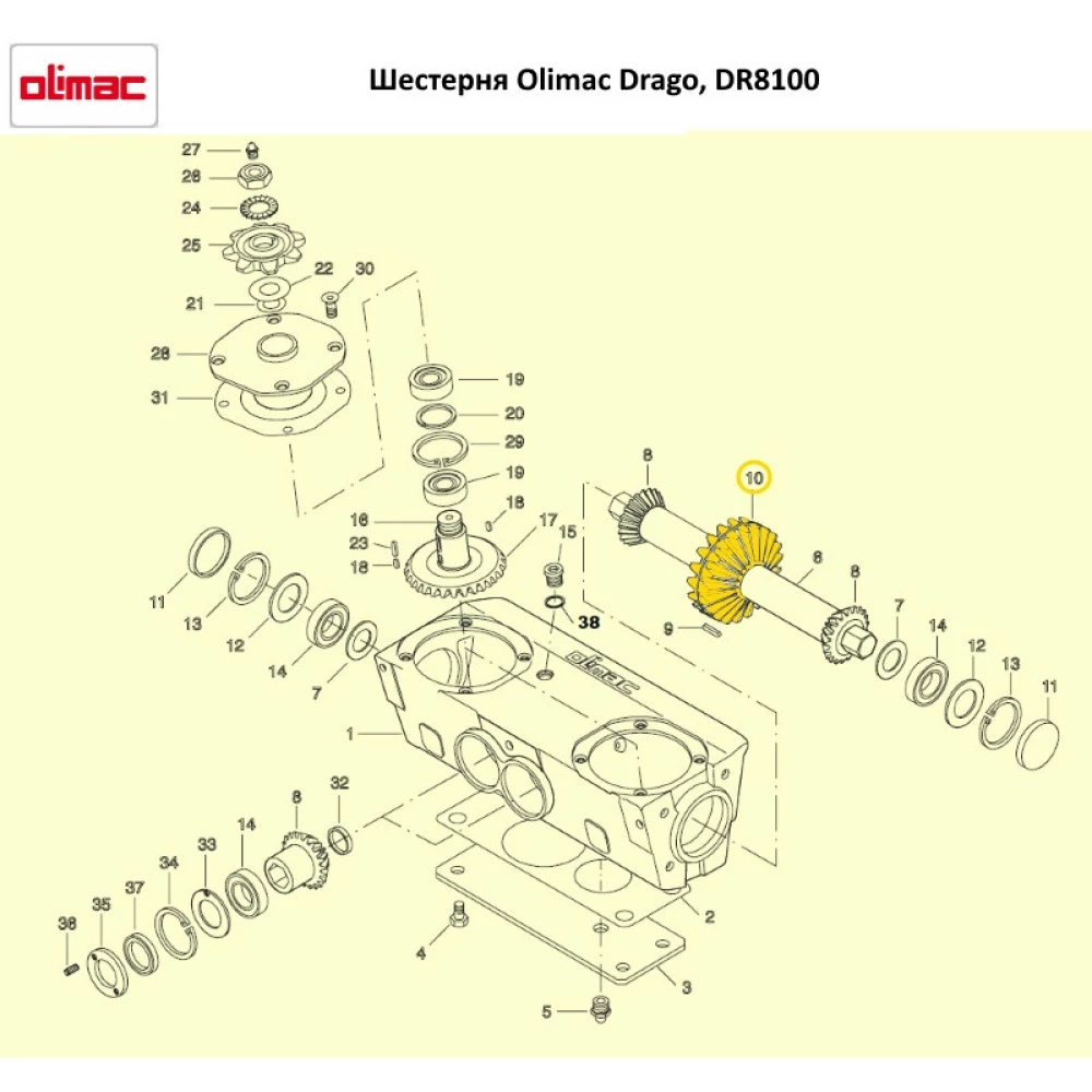 Шестірня Olimac Drago, DR8100