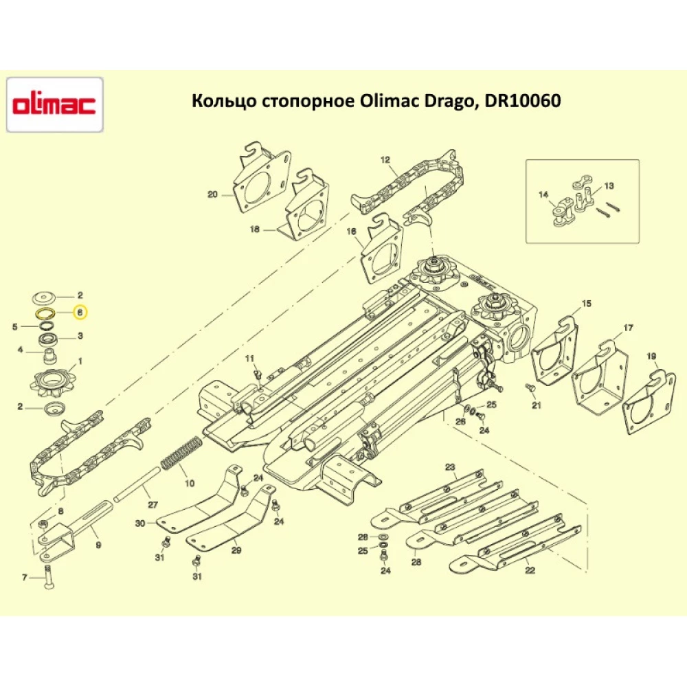 Кільце стопорне Olimac Drago DR10060