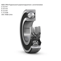 JD30543 підшипник 6005-2RS John Deere SKF