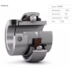 AH214862 підшипник John Deere HC205-16 PEER AH214862 підшипник John Deere HC205-16 PEER