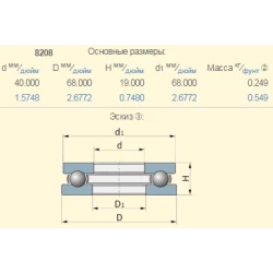 8208 підшипник МТЗ 51208
