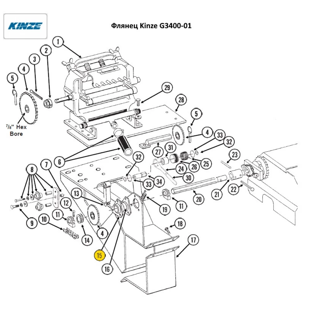 Флянець Kinze G3400-01