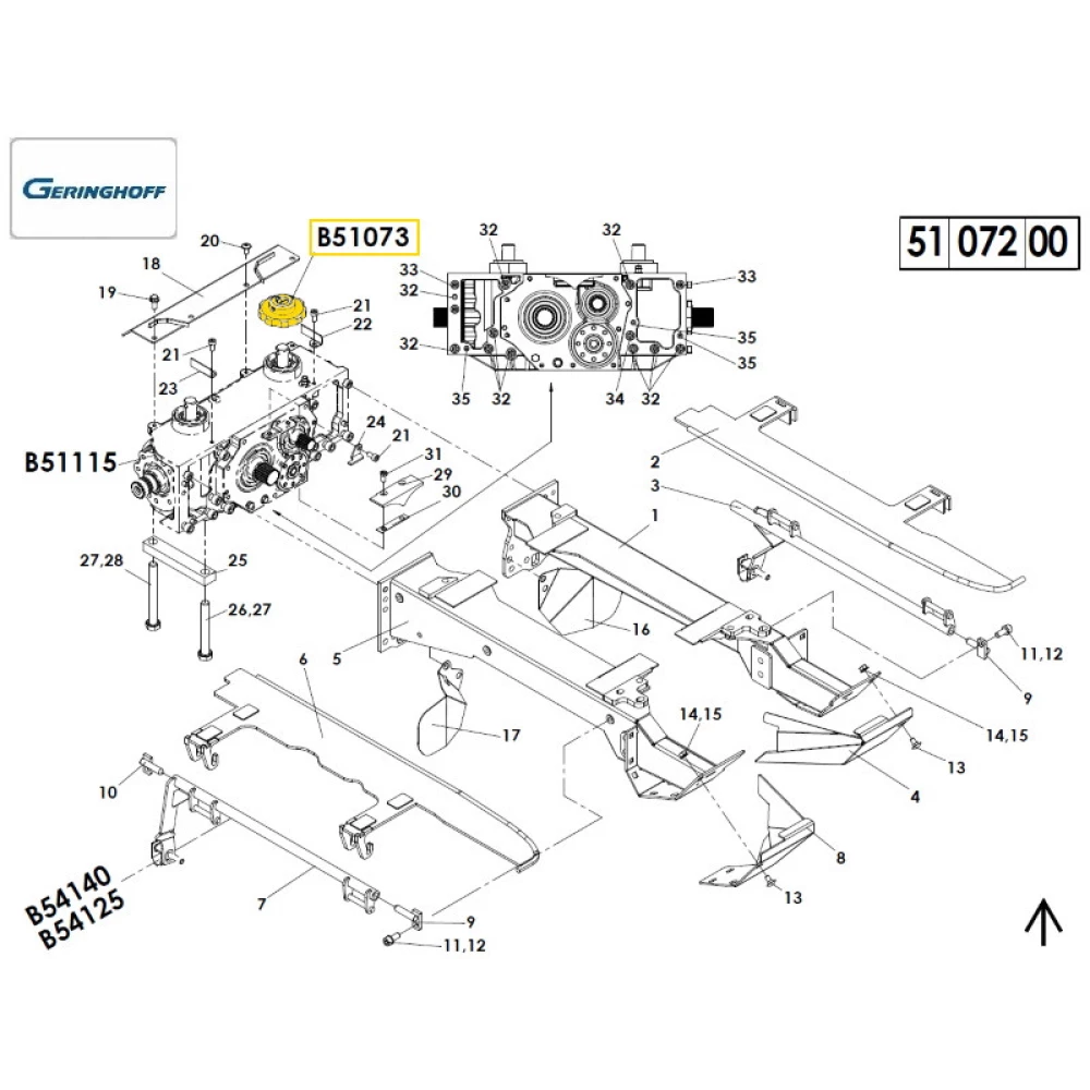 Звездочка Z-10 привода мысовой цепи (оригинал) Geringhoff Rota Disk, 032027