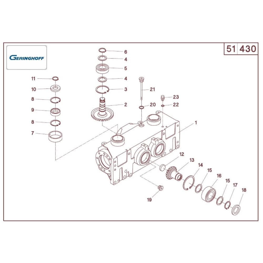 Шестірня редуктора Z-18 Geringhoff MS SC 502306