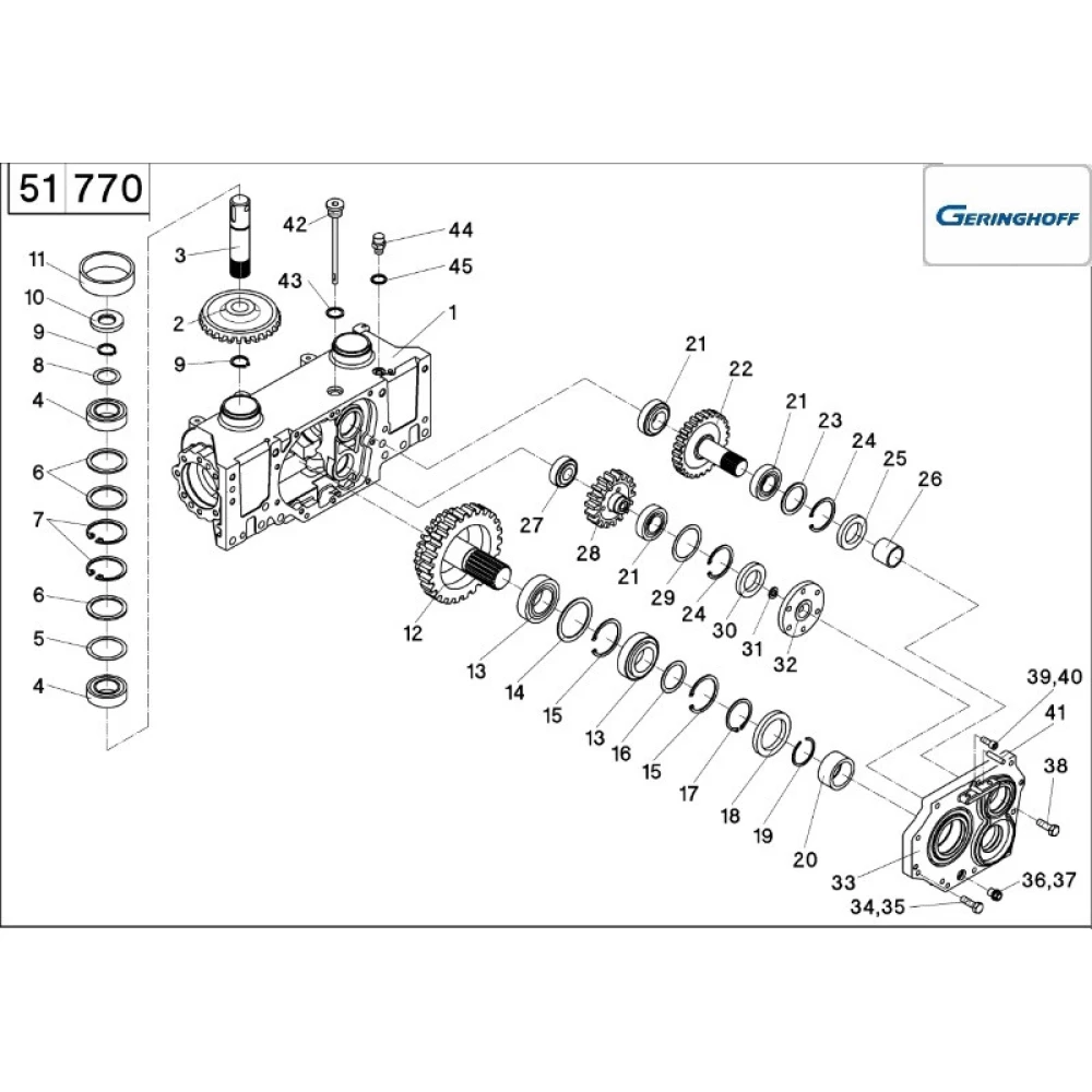 Шестерня редуктора Z-22 Geringhoff Horison Star, 502757