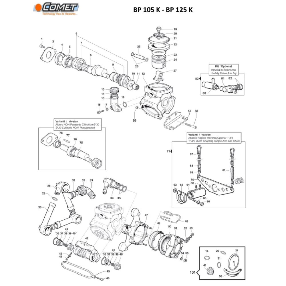 Comet BP125 насос
