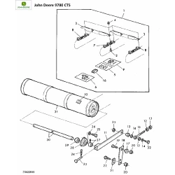 Цепь транспортера наклонной камеры на John Deere W540, W550, JD2054, JD2058, JD 2258, JD9780, T550, C670 Цепь транспортера наклонной камеры на John Deere W540, W550, JD2054, JD2058, JD 2258, JD9780, T550, C670