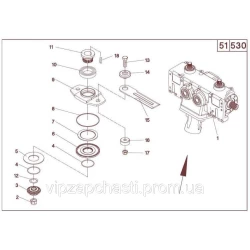 Нож измельчителя в сборе 502715 Geringhoff Mais Star Horizont