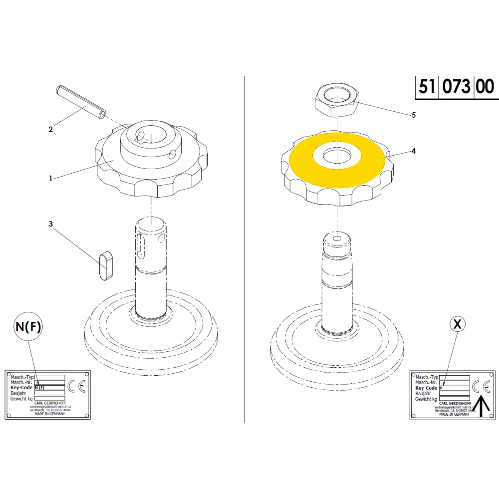Звездочка Z-10 под конус (аналог) Geringhoff Rota Disc 032047